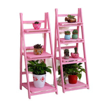 Foldable Wooden Plant Stand Multi-Tier Flower Pot Rack for Balcony Living Room Storage