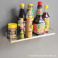 304 Stainless Steel Wall-Mounted Kitchen & Bathroom Storage Shelf for Spice Jars