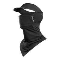 FlingTern Summer Sun Protection Cycling Hood with Brim Ice Silk Face Mask for Outdoor Sports