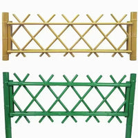 Stainless Steel Bamboo-Look Garden Fence for Outdoor Vegetable Patches and Rural Landscaping