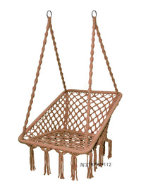 Square Ins Foldable Hanging Chair Indoor Outdoor Balcony Swing Basket Chair for Lounging
