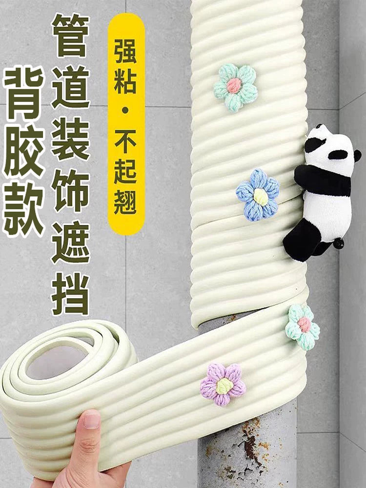 Pipe Decoration Cover with Sound Insulation for Air Conditioning and Gas Pipes