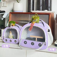 Portable Parrot Carrier Bag with Winter Warm Nest for Outdoor Travel