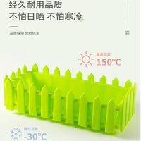 Rectangular Resin Planter for Balcony & Garden - Nordic Style Succulent Pot