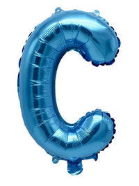 16-inch Blue Alphabet A-Z and Number 0-9 Foil Balloon Set for Birthday Party Decoration