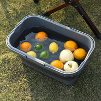Foldable Outdoor Picnic Basket Car Trunk Storage Bin Portable Large Capacity Handheld Organizer