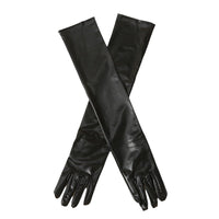 Women's Extra Long Patent Leather Opera Gloves for Cosplay & Costumes