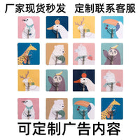 Punch-Free Cartoon Floral Adhesive Hooks for Home Kitchen Bathroom