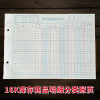 Ledger Book Set for Inventory, Cash, Bank, and General Accounts