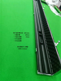 3-Hole Pool Cue Case, Waterproof & Wear-Resistant Billiard Stick Carrying Bag for Jump/Break Cues