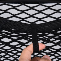 Car Seat Storage Mesh Net Organizer Double Layer Hanging Barrier Pocket