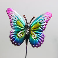 Iron Art Butterfly Garden Stake Wall Decor