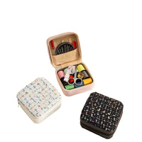 Portable Sewing Kit with Zippered Storage Case, Hand Sewing Thread and Machine Thread for Home Use