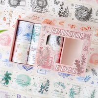 Petal Rhythm Washi Tape Set for DIY Scrapbooking and Decoration