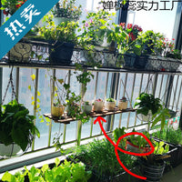 Balcony Railing Hanging Planter Shelf for Windows and Anti-Theft Grills, Indoor Window Sill Storage Rack