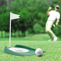 Golf Putting Practice Mat with Detachable Hole Cup for Indoor Training