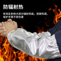 Aluminum Foil Heat Resistant Apron and Gloves for Welding and High-Temperature Work