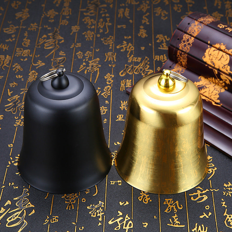 Brass Buddhist Temple Bell with Striker for Rituals and Meditation