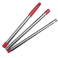Stainless Steel Rake Handle, 3-Section Adjustable, for Leaf Rakes and Garden Tools