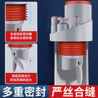 Kitchen Bathroom Drain Pipe Connector with Anti-Odor Seal for Sinks and Dishwashers