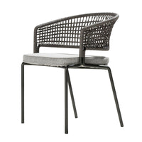 Outdoor Wicker Patio Dining Set with Table and Chairs, 5-Piece Garden Furniture for Balcony, Villa, Yard