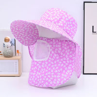Summer Outdoor Cycling Sun Protection Wide Brim Hat UV Protection