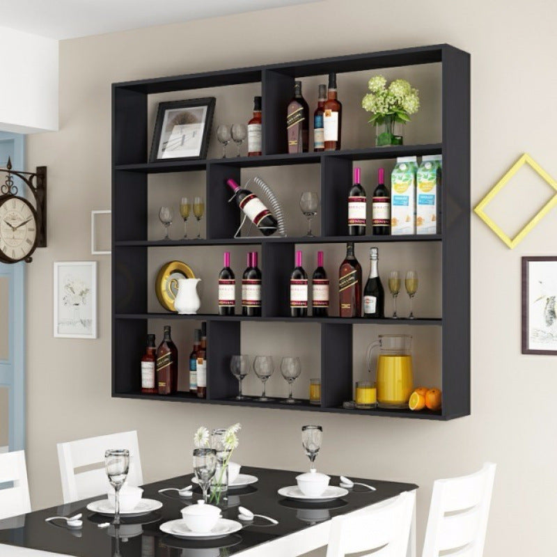 Minimalist Wall-Mounted Wine Rack for Home & Restaurant