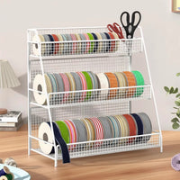 Iron Art Ribbon Storage Rack for Flower Shops and Craft Displays