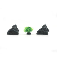Aquarium Mountain Rock and Grass Stack Ornaments for Fish Tank Landscaping