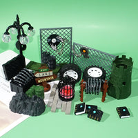Miniature Barricade Net Building Block Accessories for Game Scene DIY