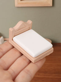 Dollhouse Miniature Cartoon Furniture Set - Bed, Table, Sofa, Cabinet Decor