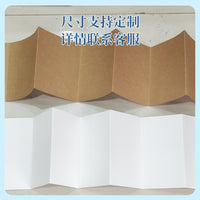Accordion Foldable Drawing Paper Roll - Thickened Kraft White Cardboard for Markers and Creative Art