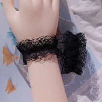 Lolita Lace Cuffs Sweet Arm Sleeves Wristbands for Women