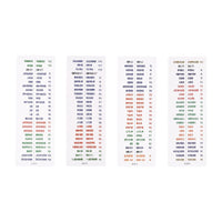 Middle School History & Politics Exam Index Tabs for Grades 7-9 (People's Education Press)