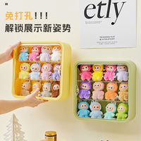 Acrylic Display Case for Mini Dolls and Figurines with Magnetic Closure