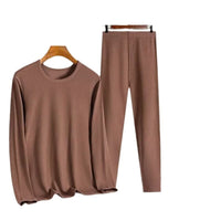 Men's Thermal Underwear Set, Fleece Lined, Crew Neck, Slim Fit