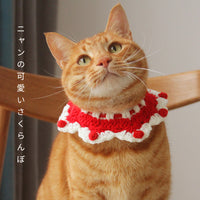 Pet Christmas Knitted Scarf Bib for Cats and Small Dogs