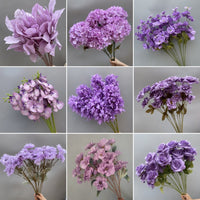 Artificial Peony and Tulip Flower Stems for Wedding Decor