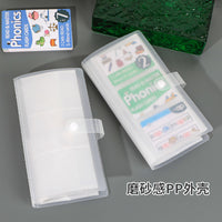 Portable A6 Document Organizer with PP Pages for Cards, Tickets, and Notes