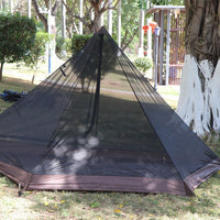 Outdoor Mosquito Net Tent Portable Trapezoidal Canopy for Camping and Patio