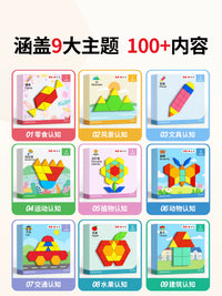 Magnetic Tangram Puzzle Set for Kids, Educational Brain Development Toy Blocks for Ages 3-6