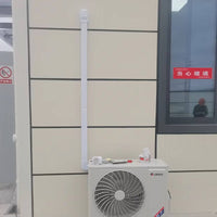 Air Conditioner Decorative Line Set Cover Kit PVC Straight Pipe Elbow Connector Flexible Hose for 1-5 HP Units