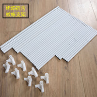 Mosquito Net Frame Replacement Parts - Coated Iron Rods and Connectors for Student Dormitory Beds