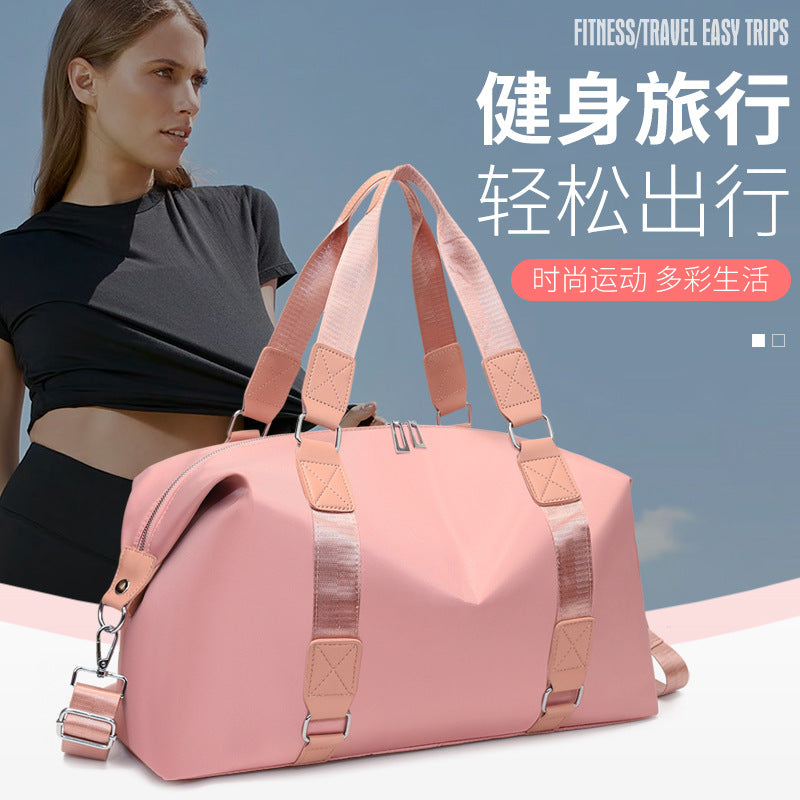 Travel Duffel Bag with Wet/Dry Compartment, Large Capacity, Foldable for Gym & Swimming