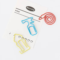 Fire Series Shaped Paper Clips, Cute Bookmark Stationery Folder Clips, 30 Pcs