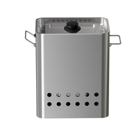 Portable Stainless Steel Charcoal Grill for Outdoor and Home Use, Smokeless Roasting and Tea Brewing