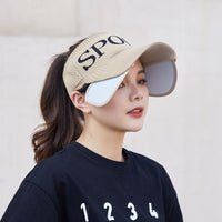 Women's Retractable Brim Sun Visor Hat for Outdoor Sports