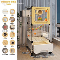 Large Splash-Proof Bird Cage for Parrots and Small Birds