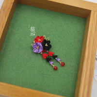 BJD OB11 GSC Doll Japanese Style Tsumami Kanzashi Hair Clip for Kimono Yukata