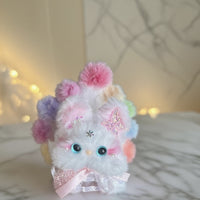 DIY Chenille Stem Nine-Tailed Fox Ornament Kit, Hand-Woven Plush Cat Gift